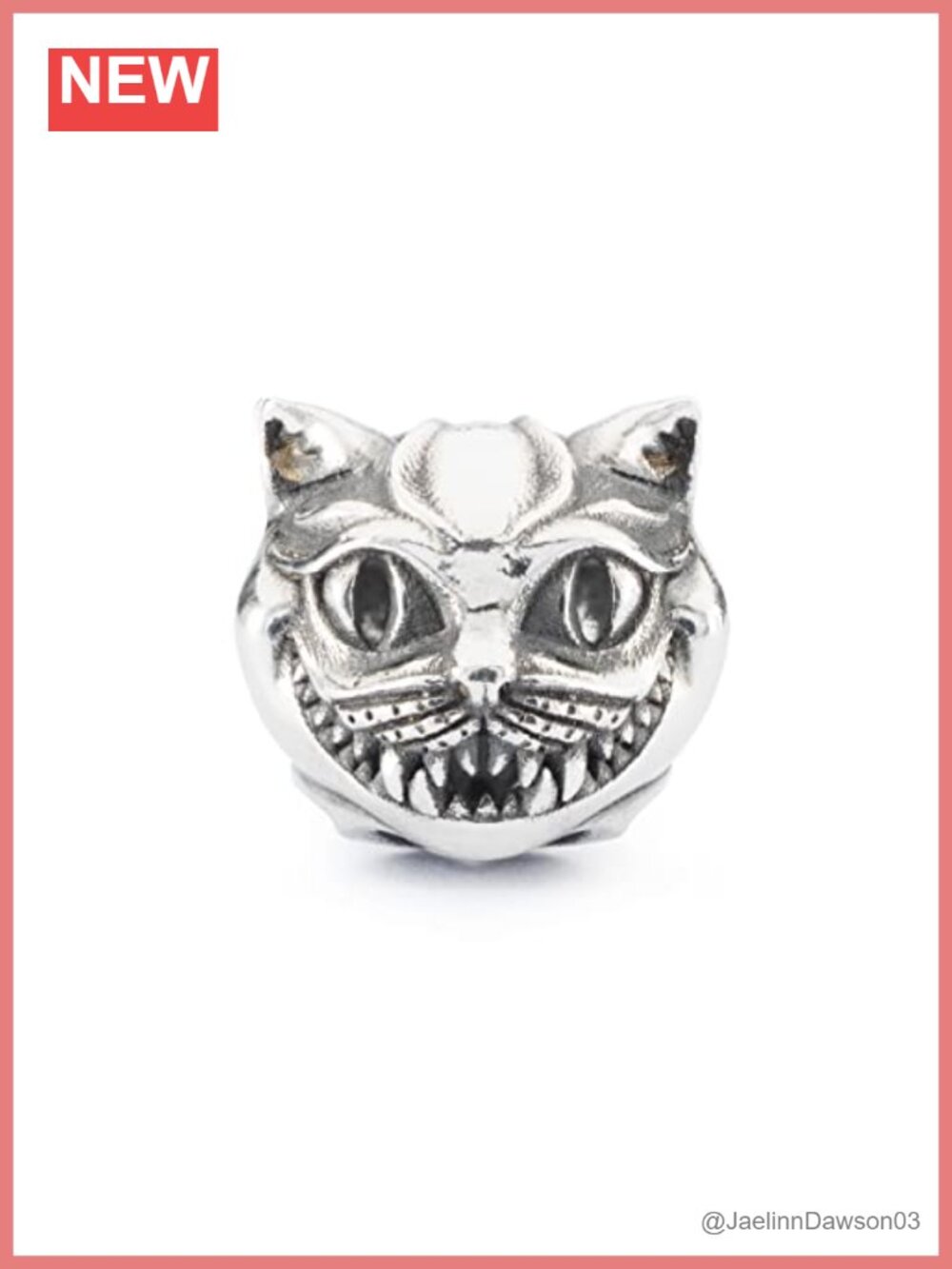 Sterling Silver Scary Cat Limited Edition Charm Bead for Bracelet